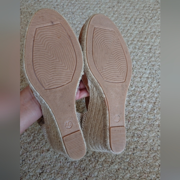 Paseart Spain light brown Espadrille Wedge Sandals size 39.5 - Picture 15 of 15
